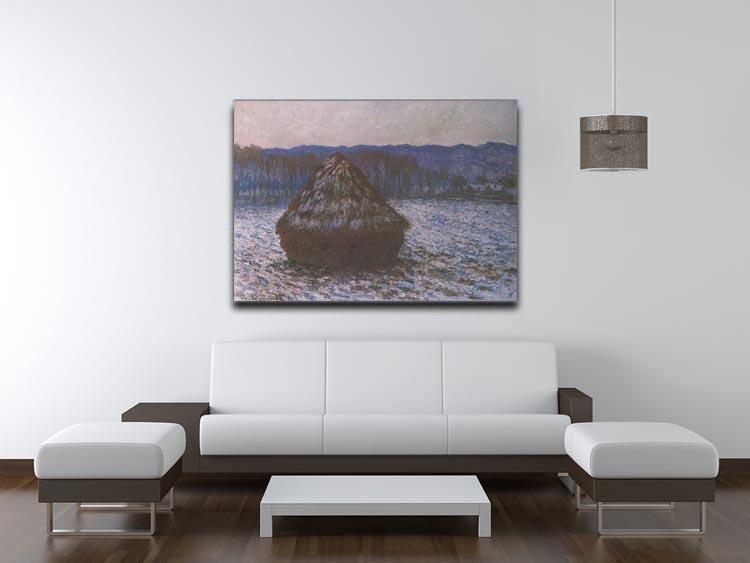 Haystacks 2 by Monet Canvas Print & Poster - Canvas Art Rocks - 4