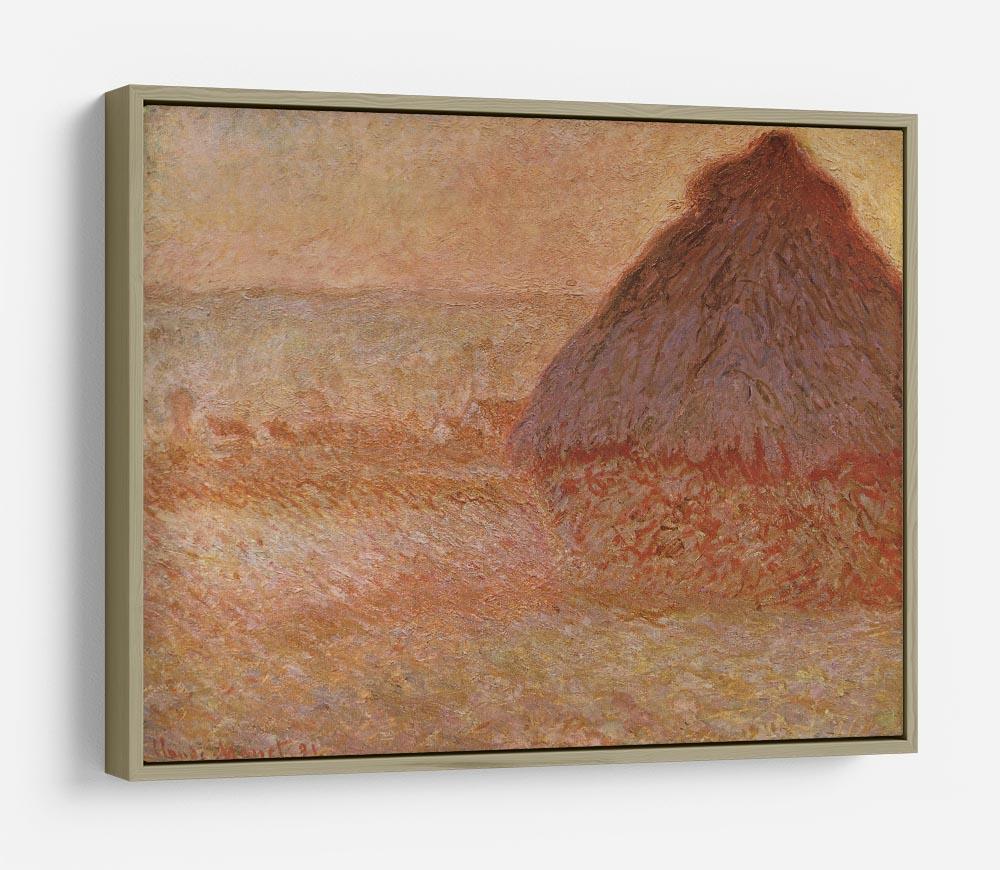 Haystacks at sunset by Monet HD Metal Print