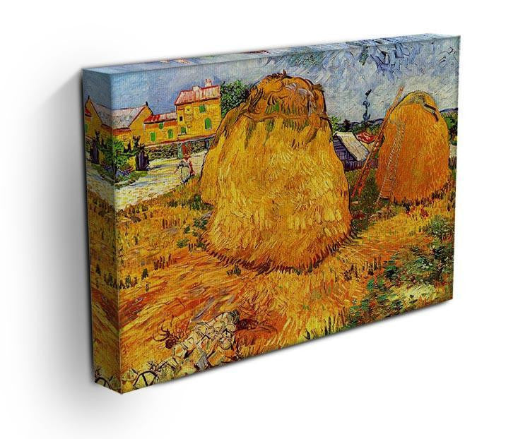 Haystacks in Provence by Van Gogh Canvas Print & Poster - Canvas Art Rocks - 3
