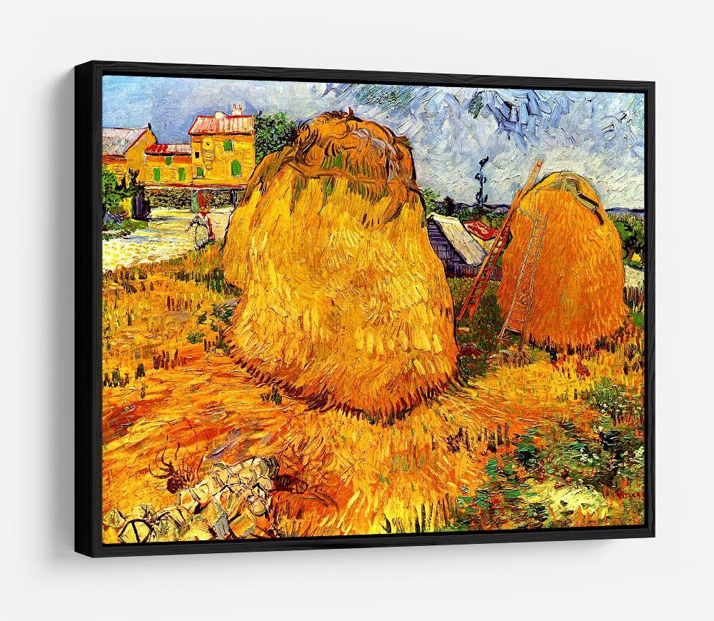 Haystacks in Provence by Van Gogh HD Metal Print