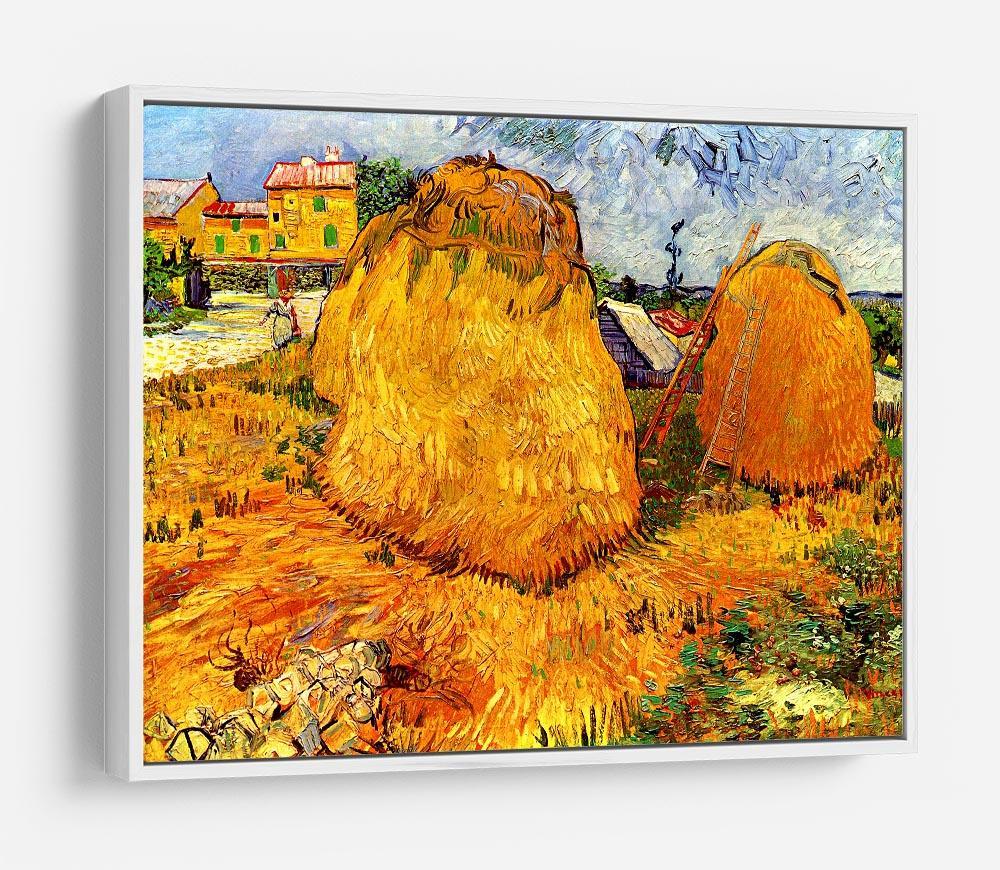 Haystacks in Provence by Van Gogh HD Metal Print
