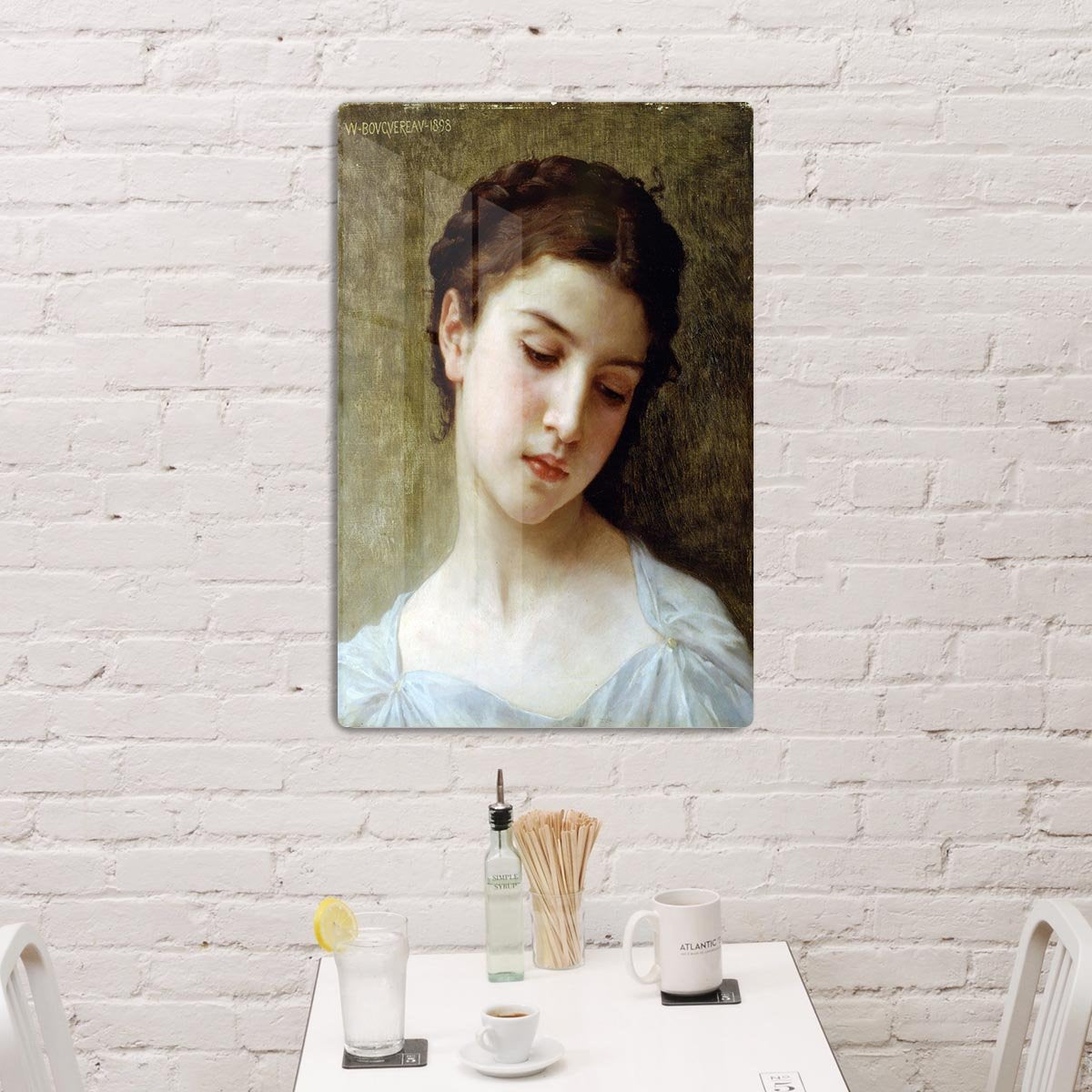Head Of A Young Girl 1898 By Bouguereau HD Metal Print