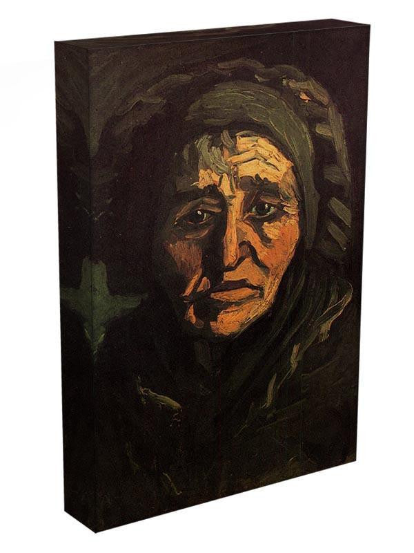 Head of a Peasant Woman with Greenish Lace Cap by Van Gogh Canvas Print & Poster - Canvas Art Rocks - 3