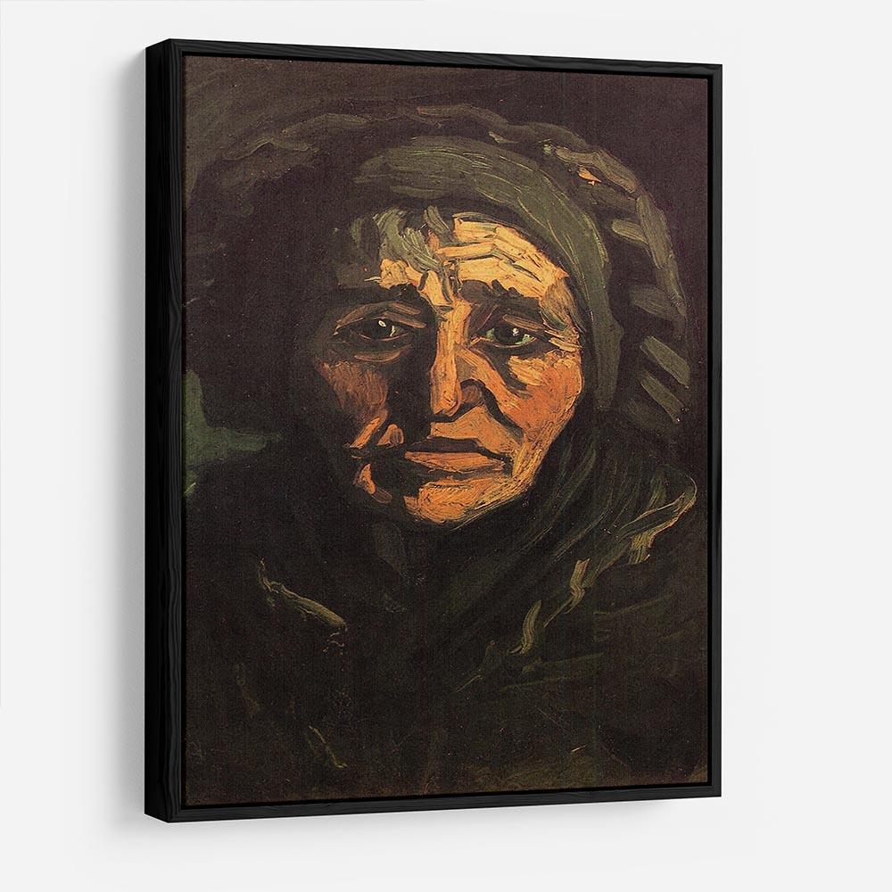 Head of a Peasant Woman with Greenish Lace Cap by Van Gogh HD Metal Print