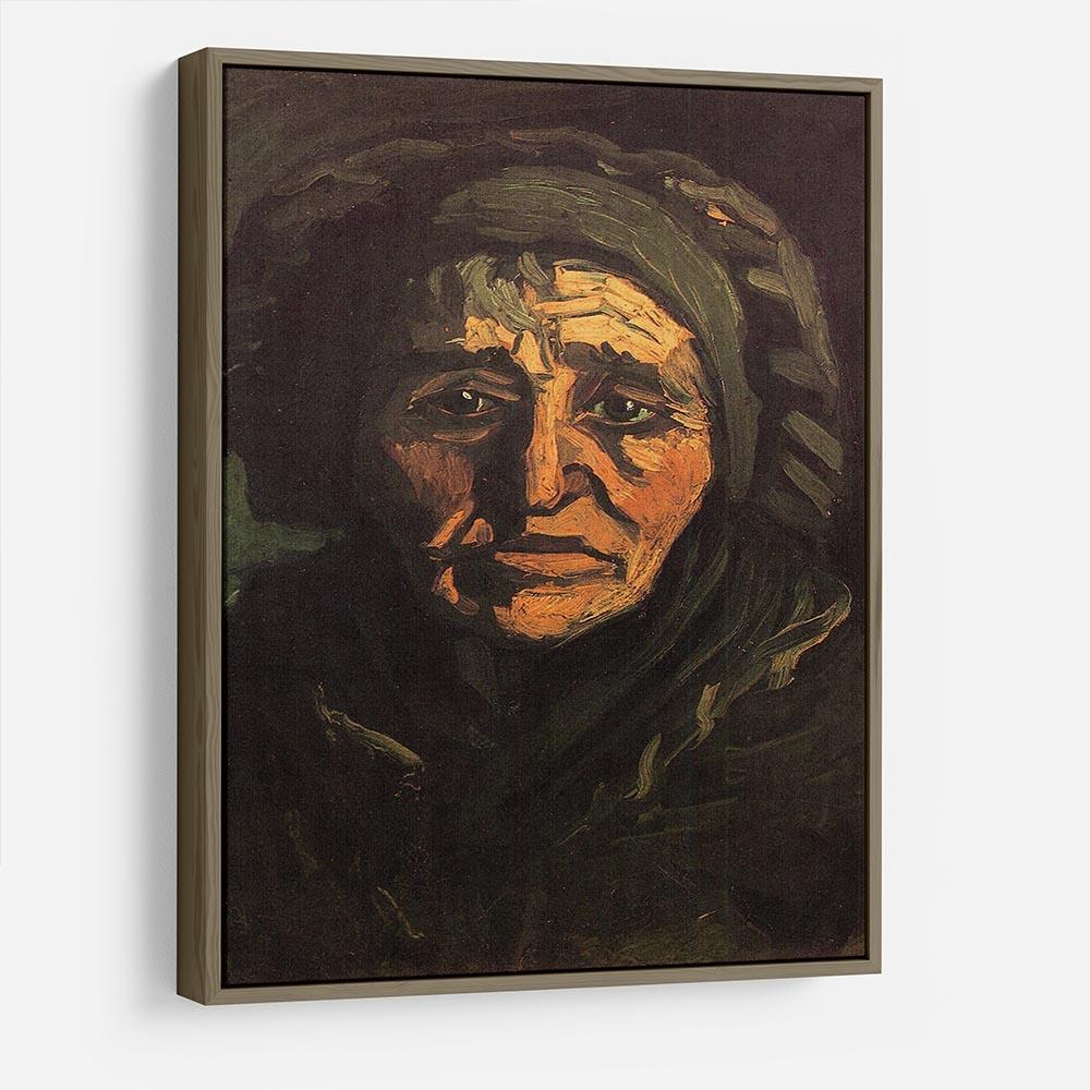 Head of a Peasant Woman with Greenish Lace Cap by Van Gogh HD Metal Print