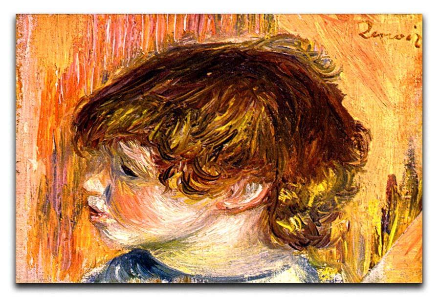Head of a young girl by Renoir Canvas Print or Poster  - Canvas Art Rocks - 1