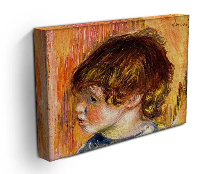 Head of a young girl by Renoir Canvas Print or Poster - Canvas Art Rocks - 3