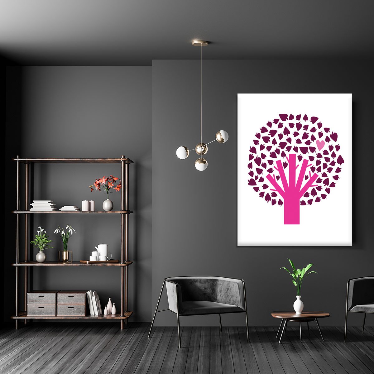 Heart Tree Canvas Print or Poster