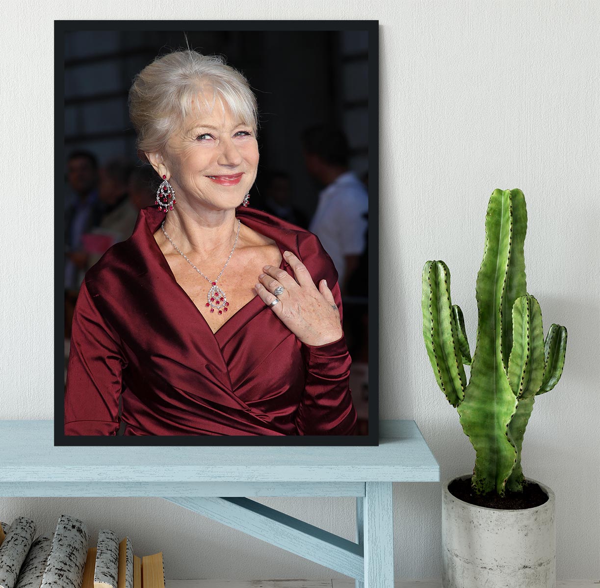 Helen Mirren Framed Print - Canvas Art Rocks - 2