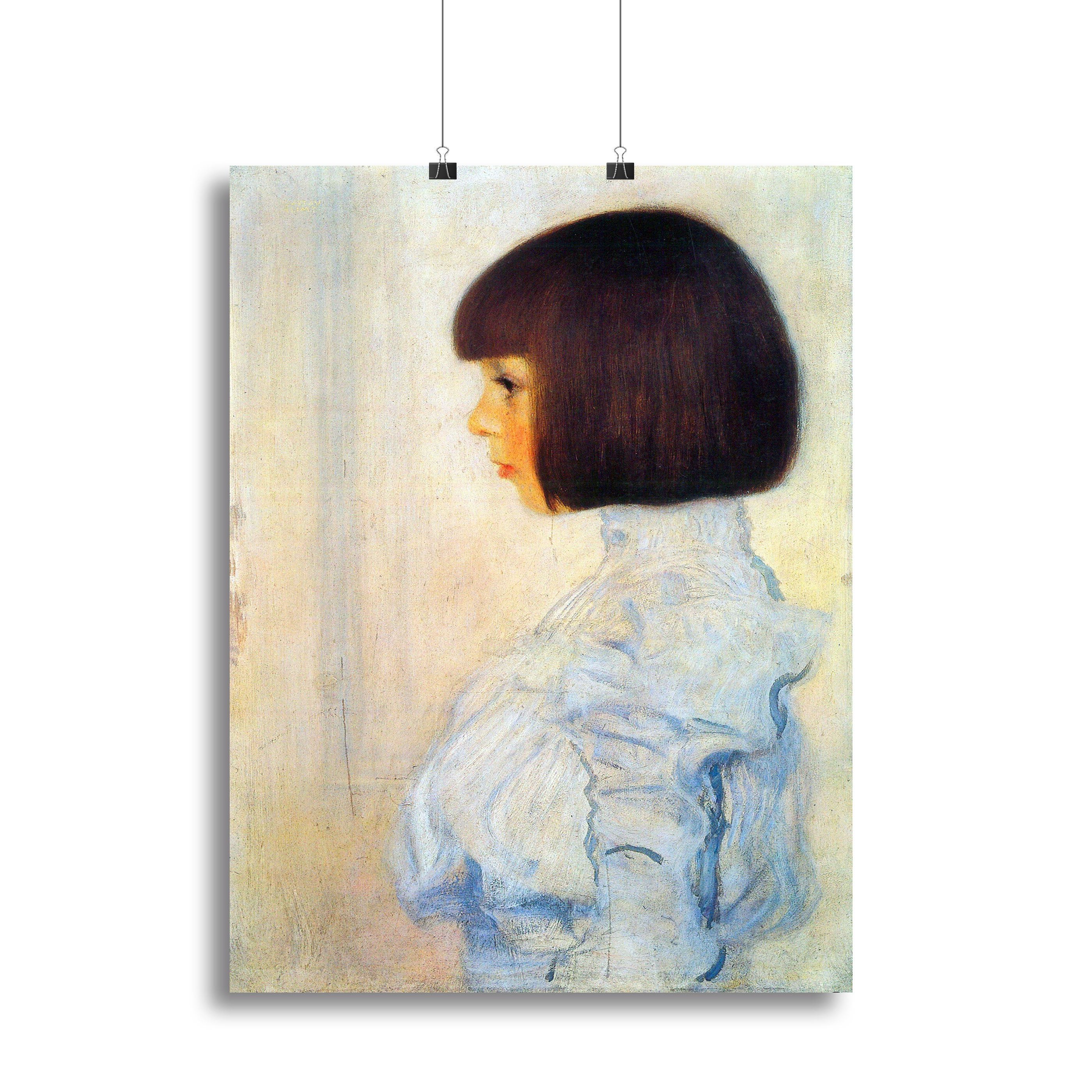 Helene Klimt portrait by Klimt Canvas Print or Poster