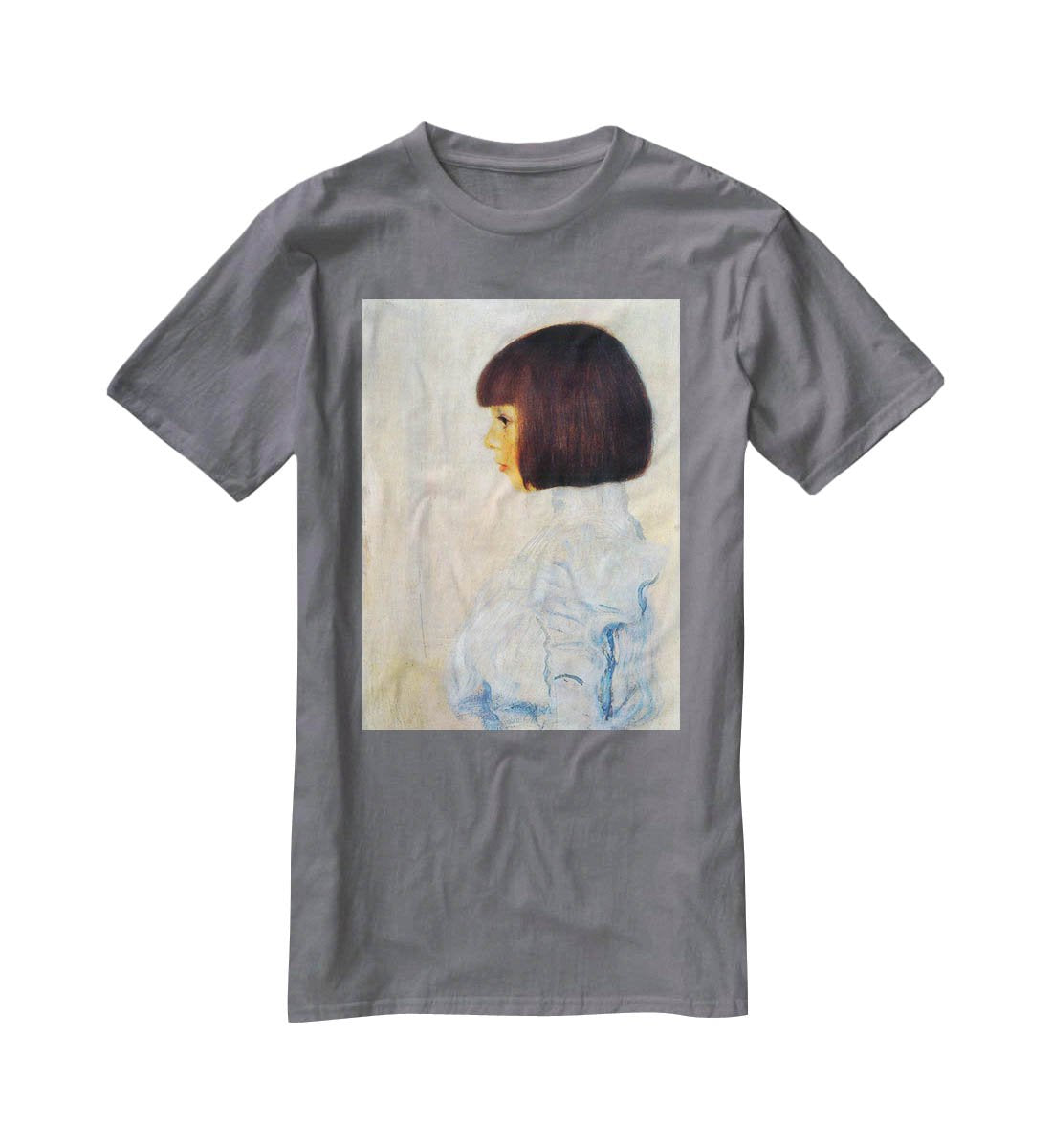 Helene Klimt portrait by Klimt T-Shirt - Canvas Art Rocks - 3
