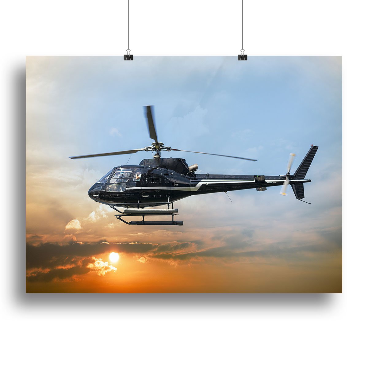 Helicopter for sightseeing Canvas Print or Poster