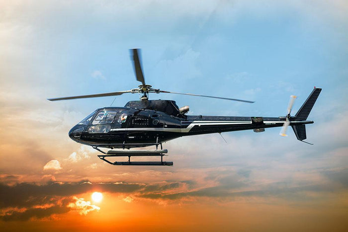 Helicopter for sightseeing Wall Mural Wallpaper