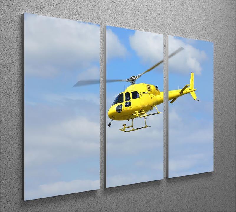 Helicopter rescue 3 Split Panel Canvas Print - Canvas Art Rocks - 2