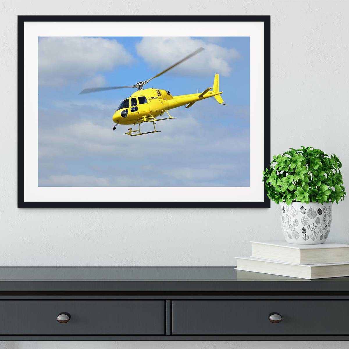 Helicopter rescue Framed Print - Canvas Art Rocks - 1