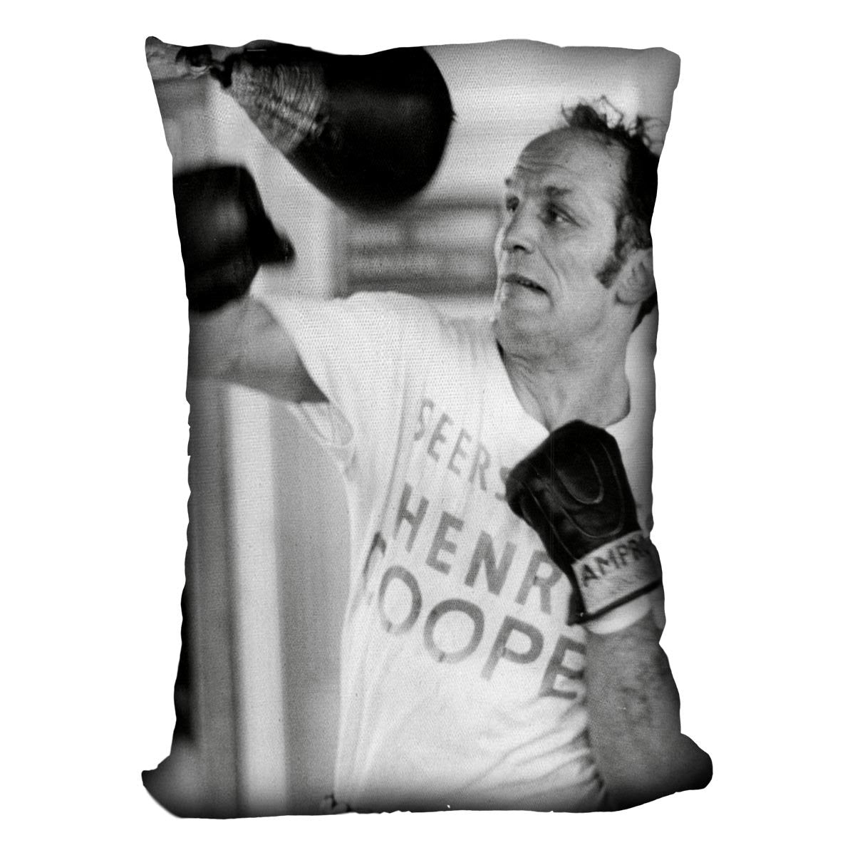 Henry Cooper in training Cushion