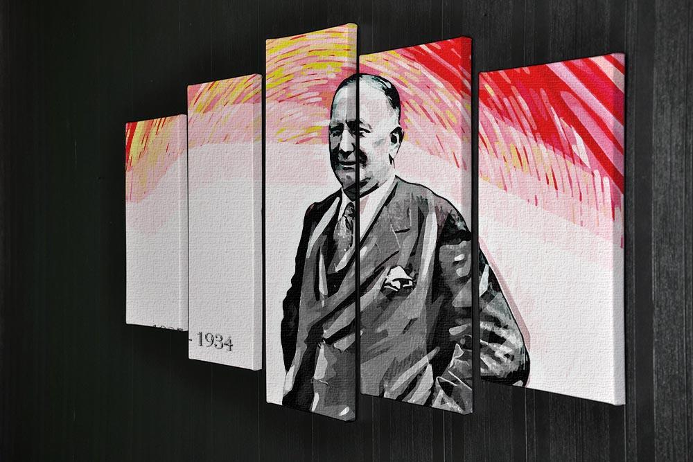 Herbert Chapman 5 Split Panel Canvas - Canvas Art Rocks - 2