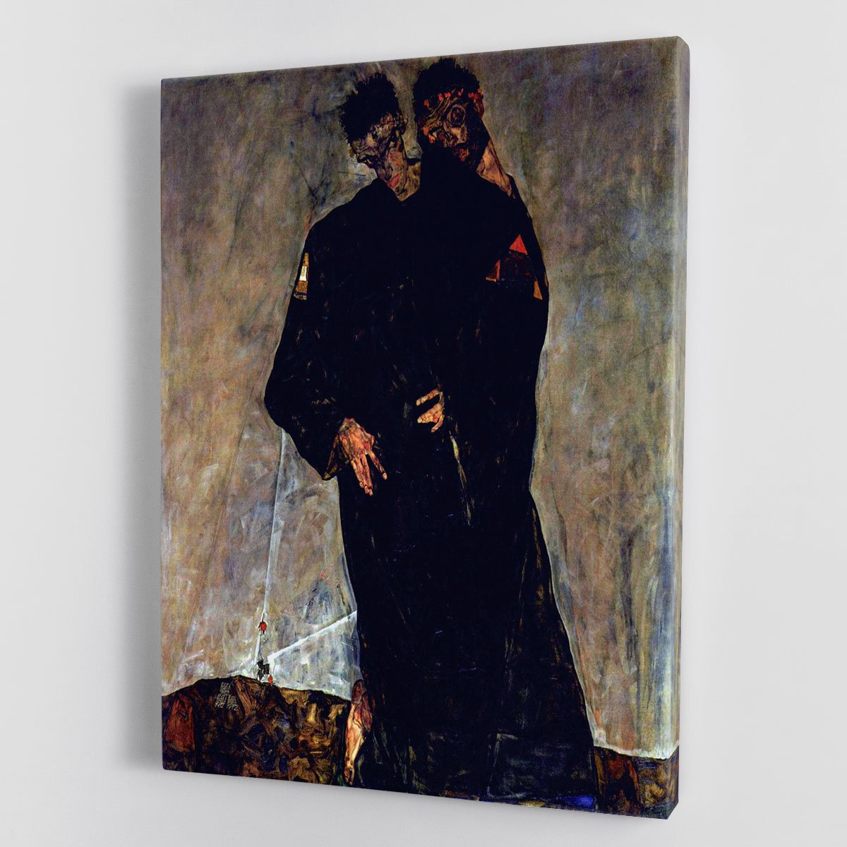 Hermits by Egon Schiele Canvas Print or Poster