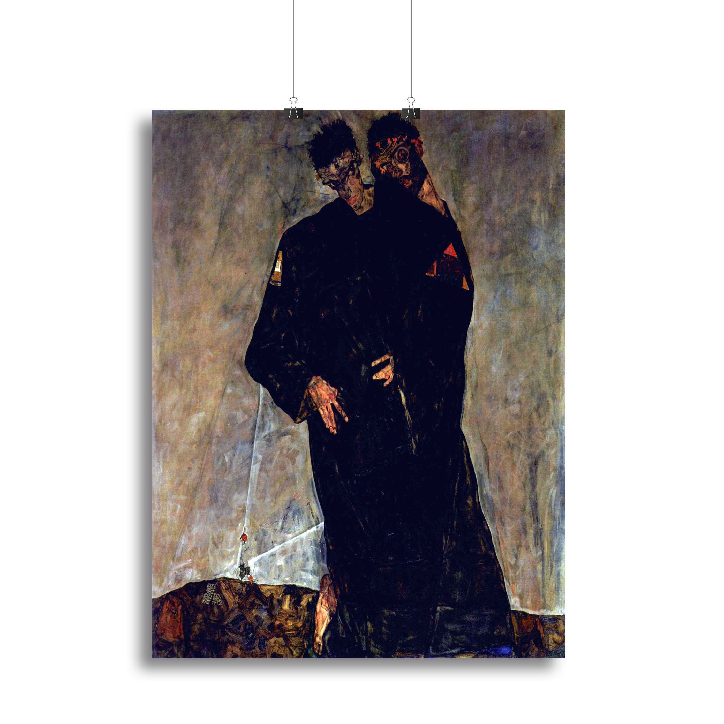 Hermits by Egon Schiele Canvas Print or Poster
