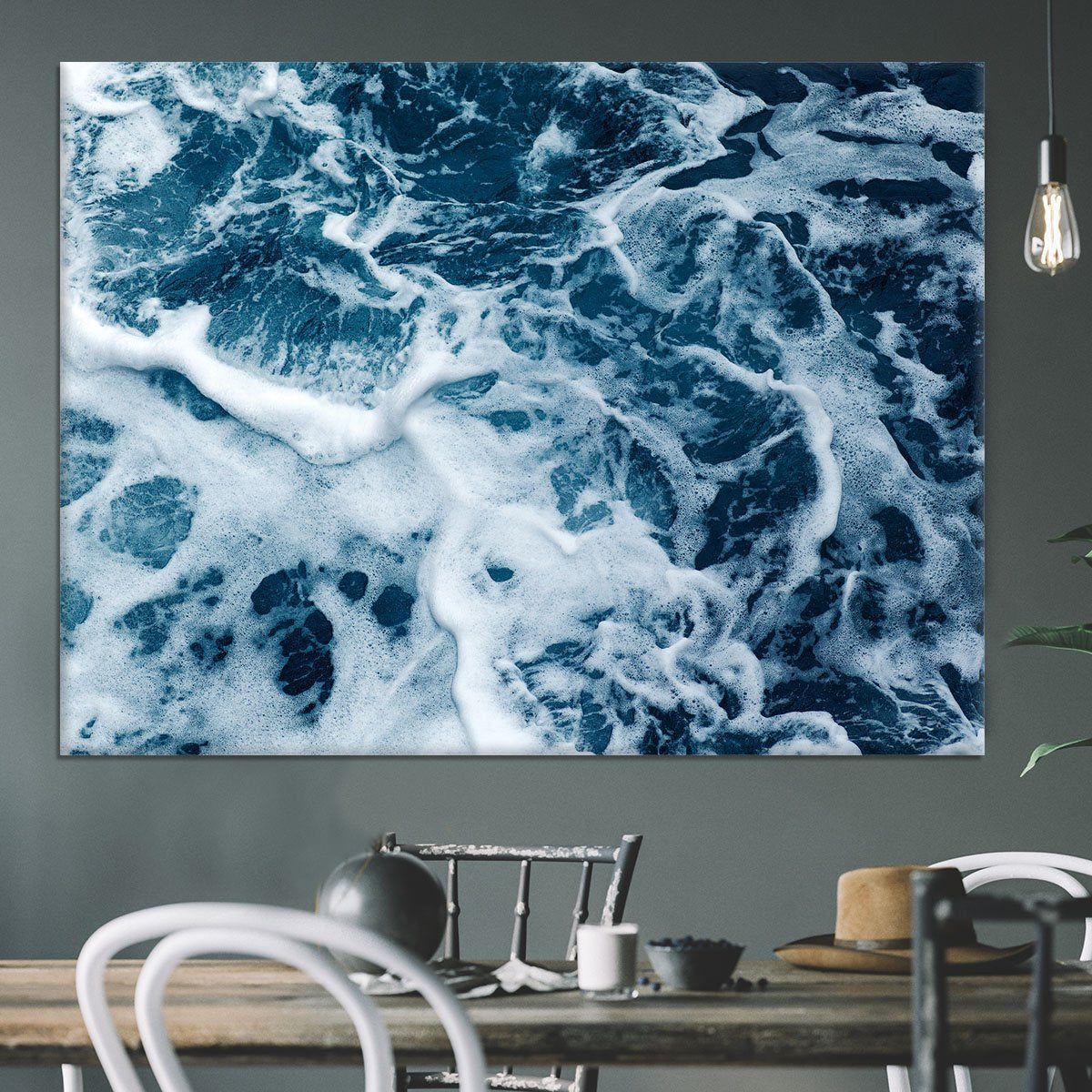 High Angle View Of Rippled Water Canvas Print or Poster