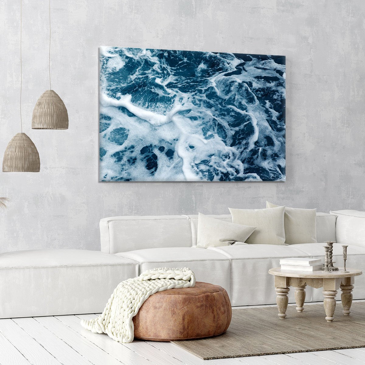 High Angle View Of Rippled Water Canvas Print or Poster