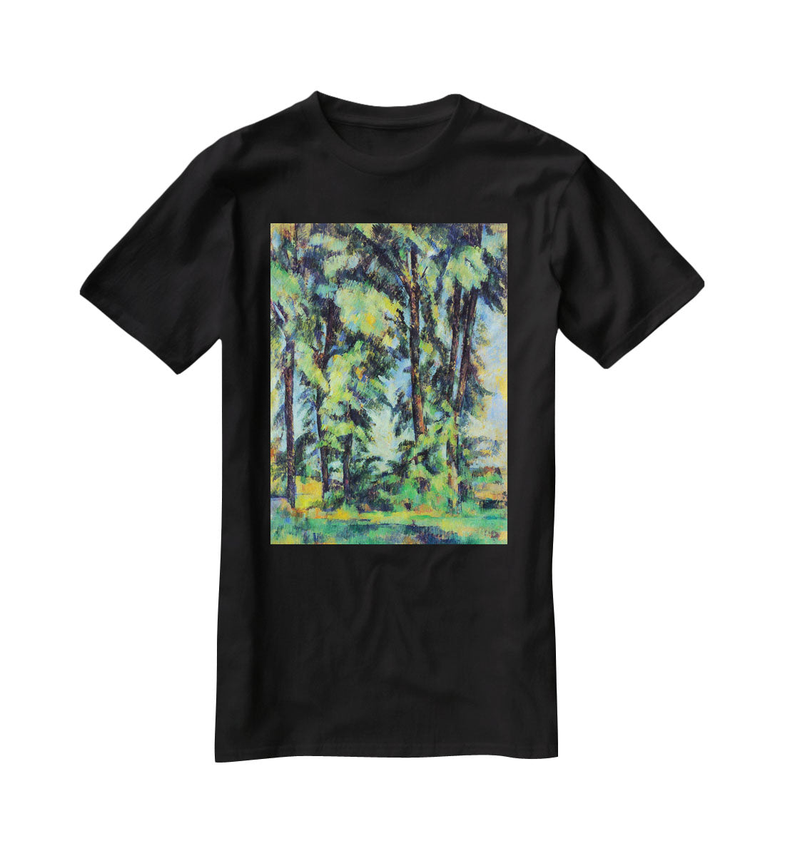 High trees in the Jas de Bouffan by Cezanne T-Shirt - Canvas Art Rocks - 1