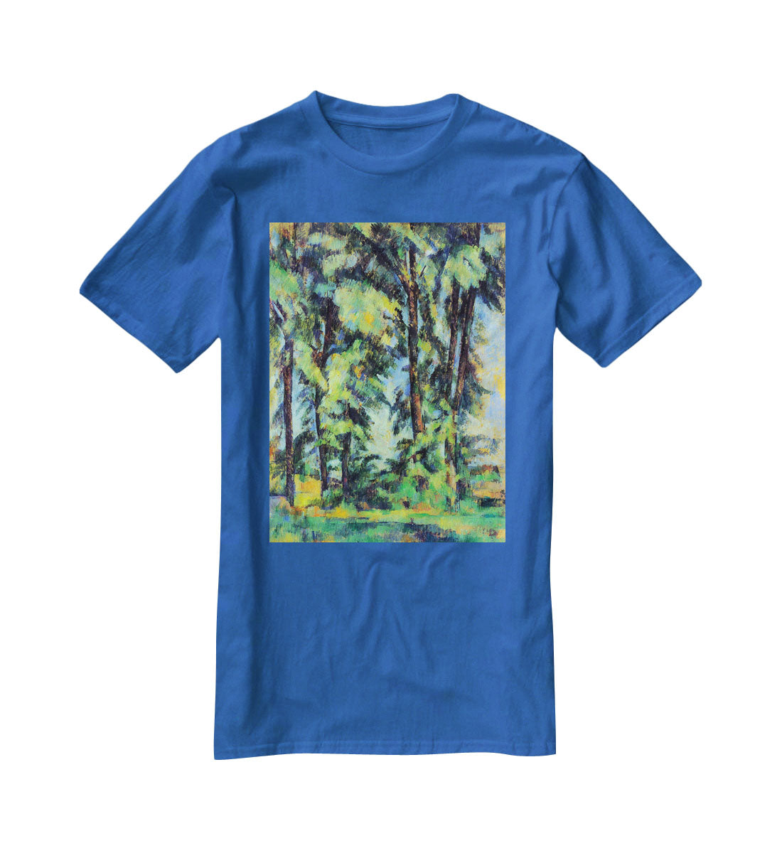 High trees in the Jas de Bouffan by Cezanne T-Shirt - Canvas Art Rocks - 2