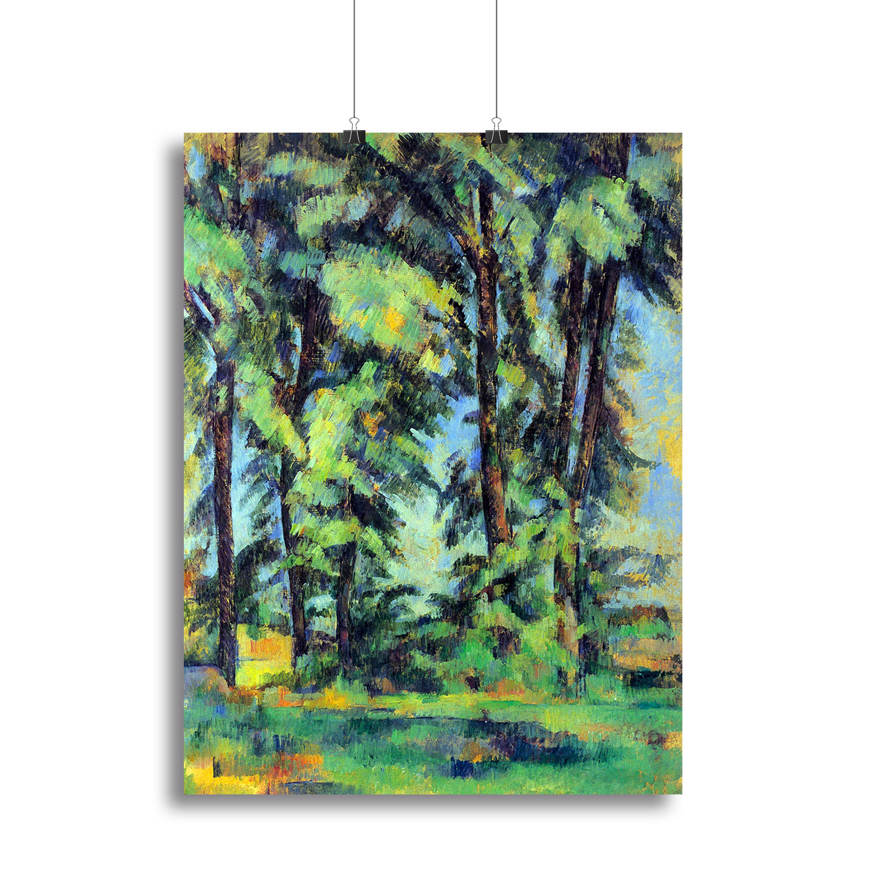 High trees in the Jas de Bouffan by Cezanne Canvas Print or Poster - Canvas Art Rocks - 2