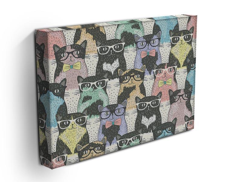 Hipster cute cats Canvas Print or Poster - Canvas Art Rocks - 3