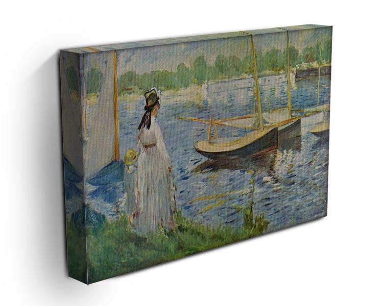 His embankment at Argenteuil by Manet Canvas Print or Poster - Canvas Art Rocks - 3