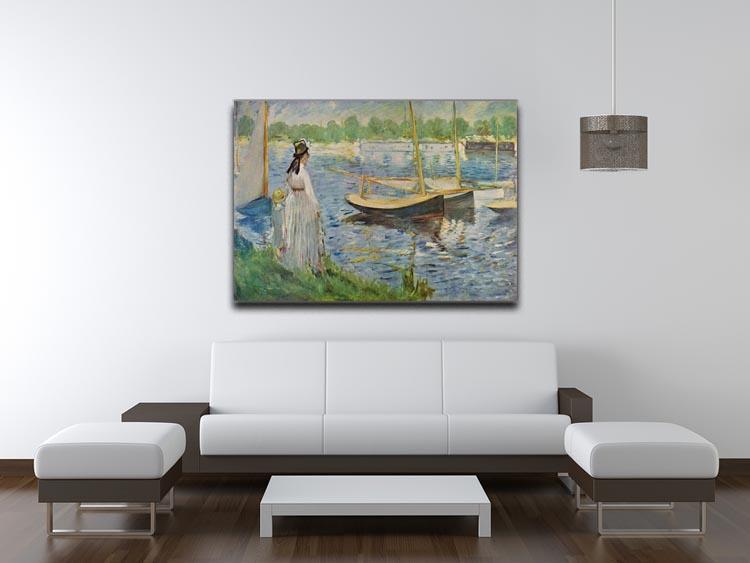 His embankment at Argenteuil by Manet Canvas Print or Poster - Canvas Art Rocks - 4