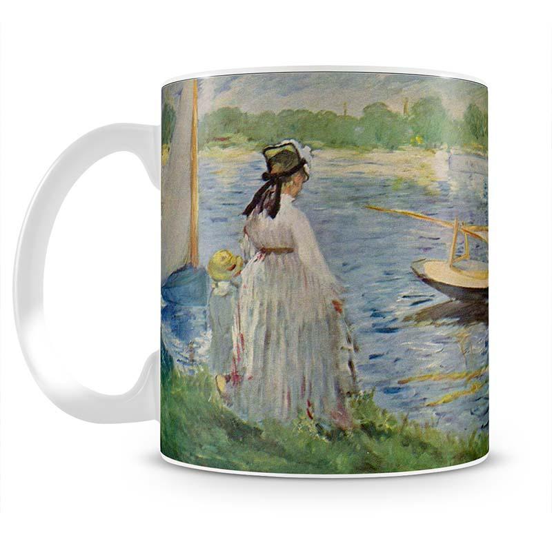 His embankment at Argenteuil by Manet Mug - Canvas Art Rocks - 2