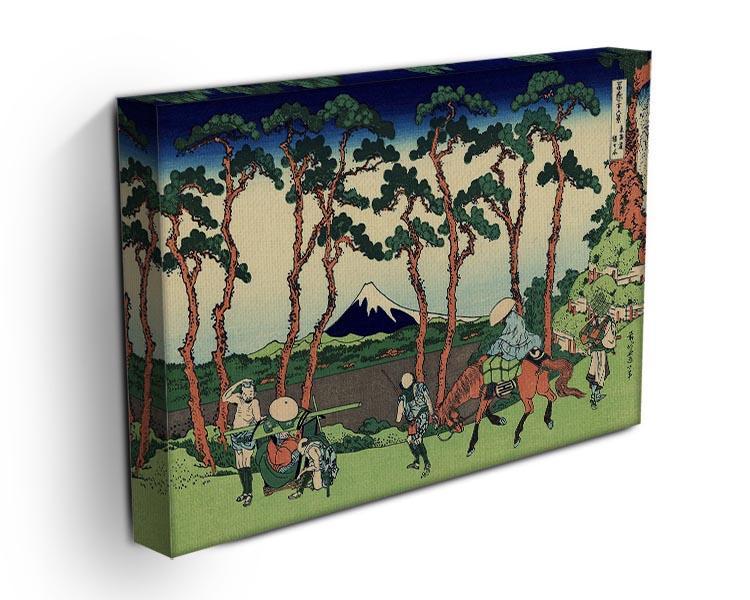 Hodogaya on the Tokaido by Hokusai Canvas Print or Poster - Canvas Art Rocks - 3