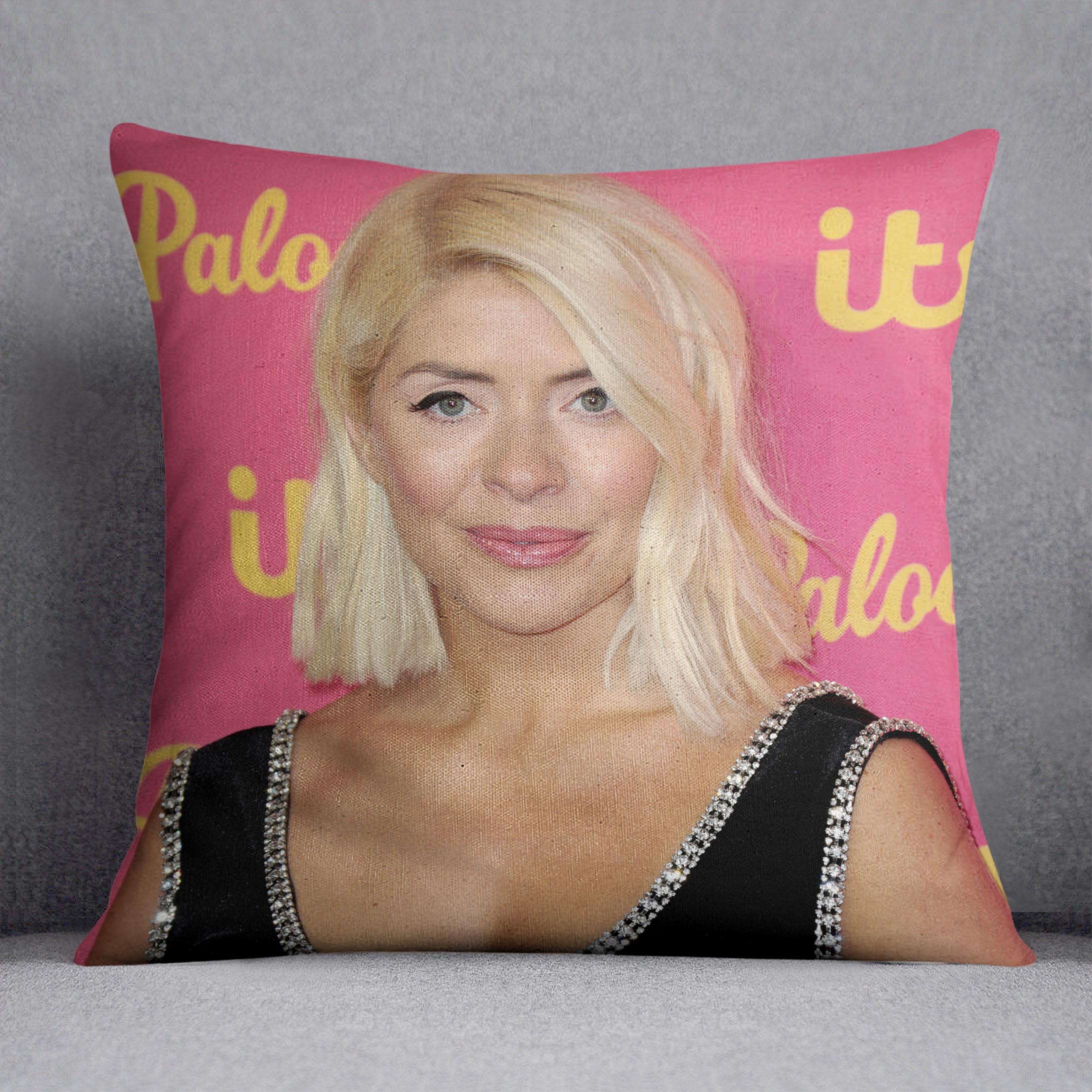 Holly Willoughby Cushion - Canvas Art Rocks - 1