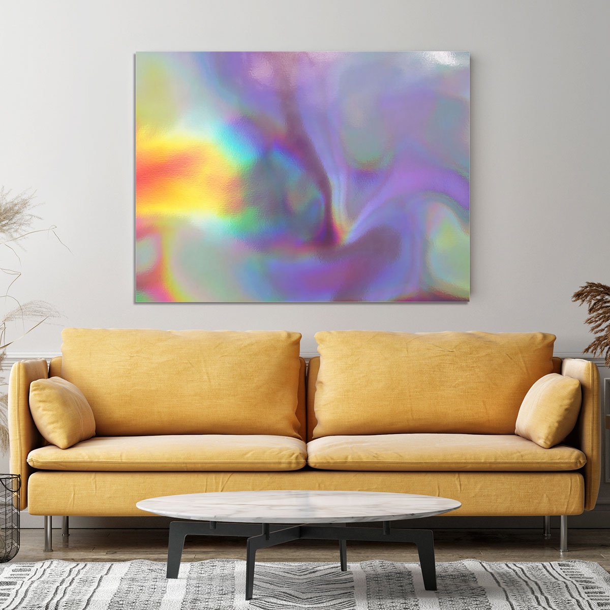 Holographic texture 2 Canvas Print or Poster