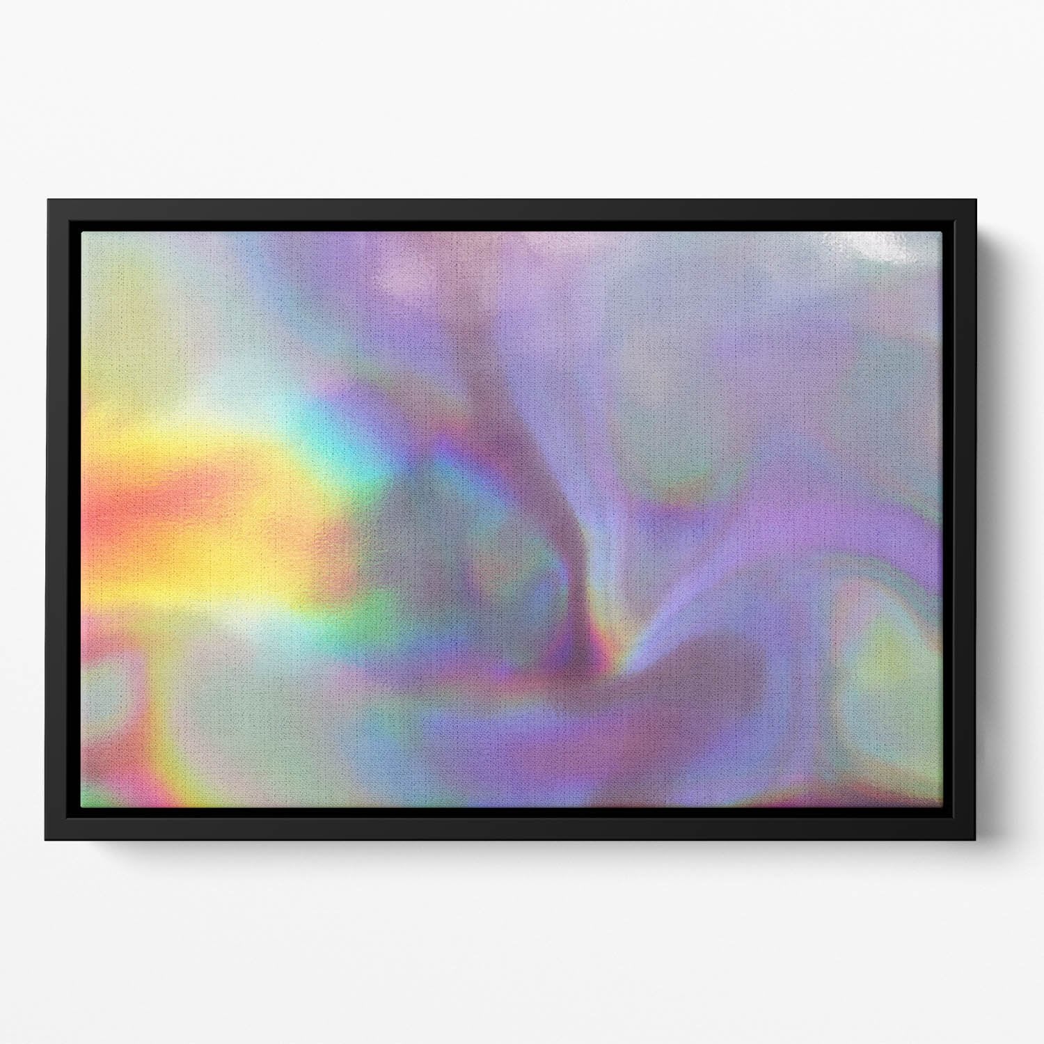 Holographic texture 2 Floating Framed Canvas