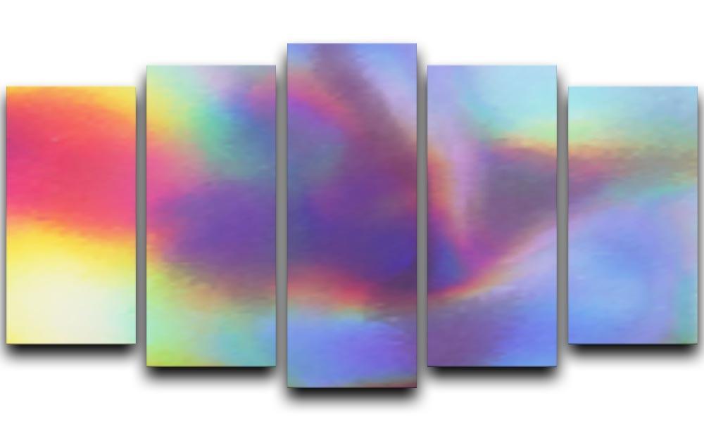 Holographic texture 5 Split Panel Canvas  - Canvas Art Rocks - 1