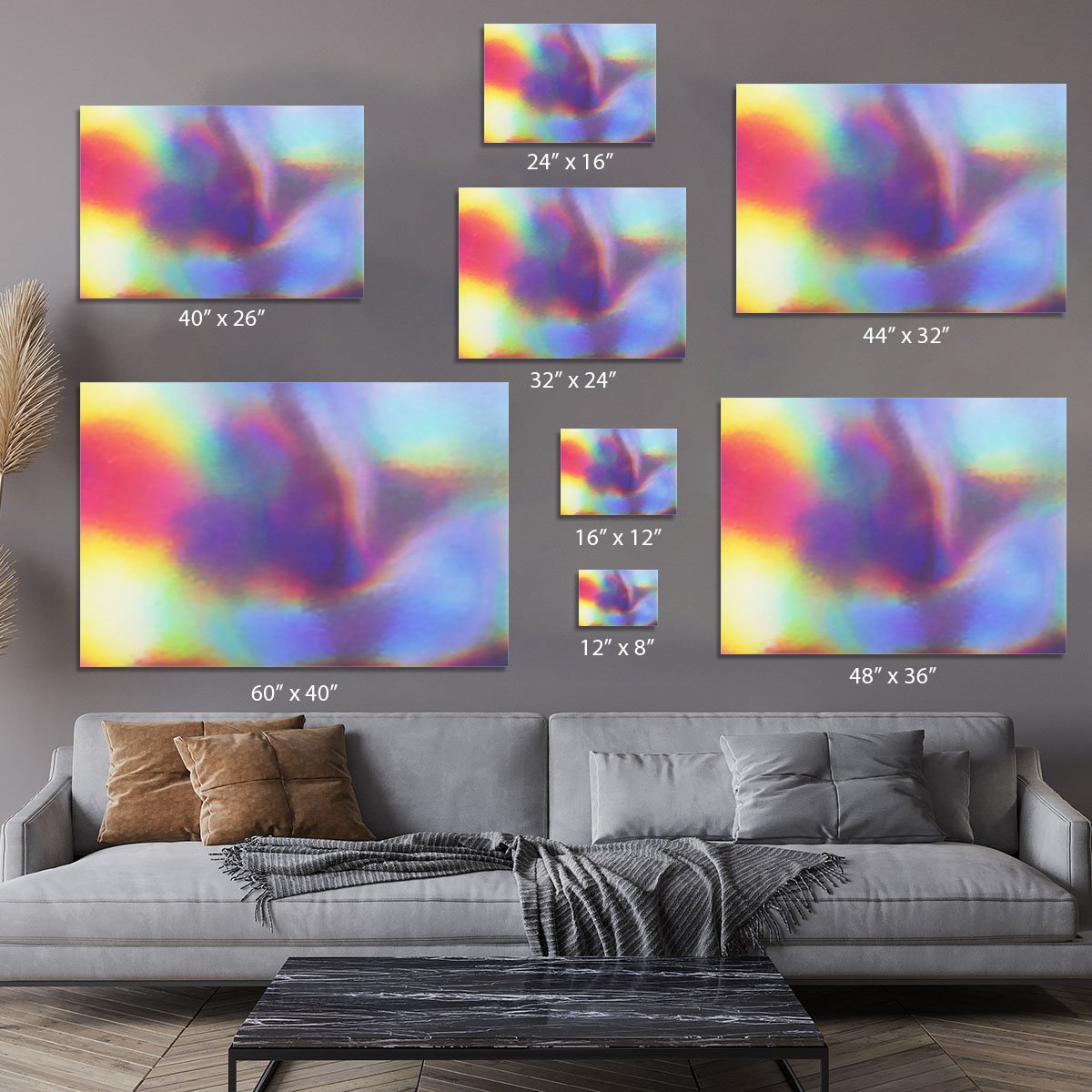 Holographic texture Canvas Print or Poster