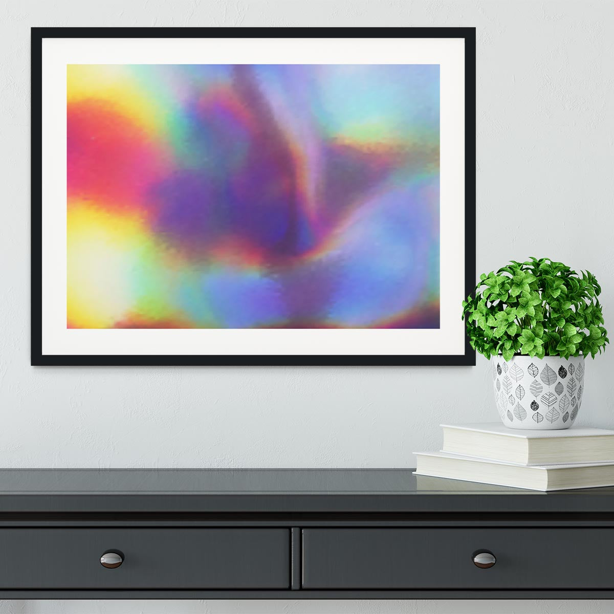 Holographic texture Framed Print - Canvas Art Rocks - 1