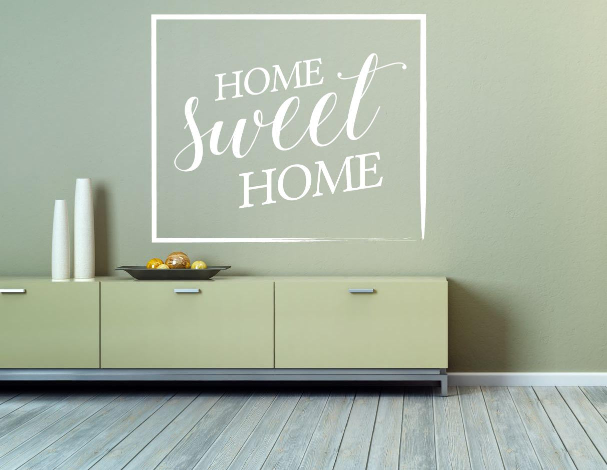 Home Sweet Home Wall Sticker - Canvas Art Rocks - 1