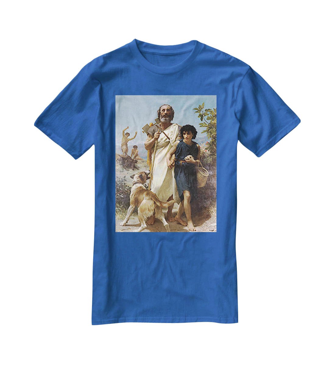 Homer and his Guide 1874 By Bouguereau T-Shirt - Canvas Art Rocks - 2