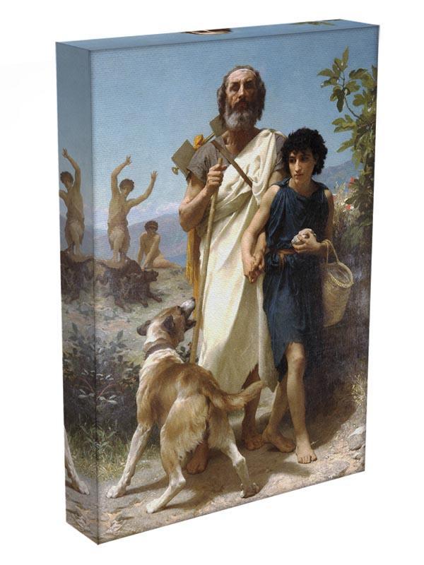 Homer and his Guide 1874 By Bouguereau Canvas Print or Poster - Canvas Art Rocks - 3