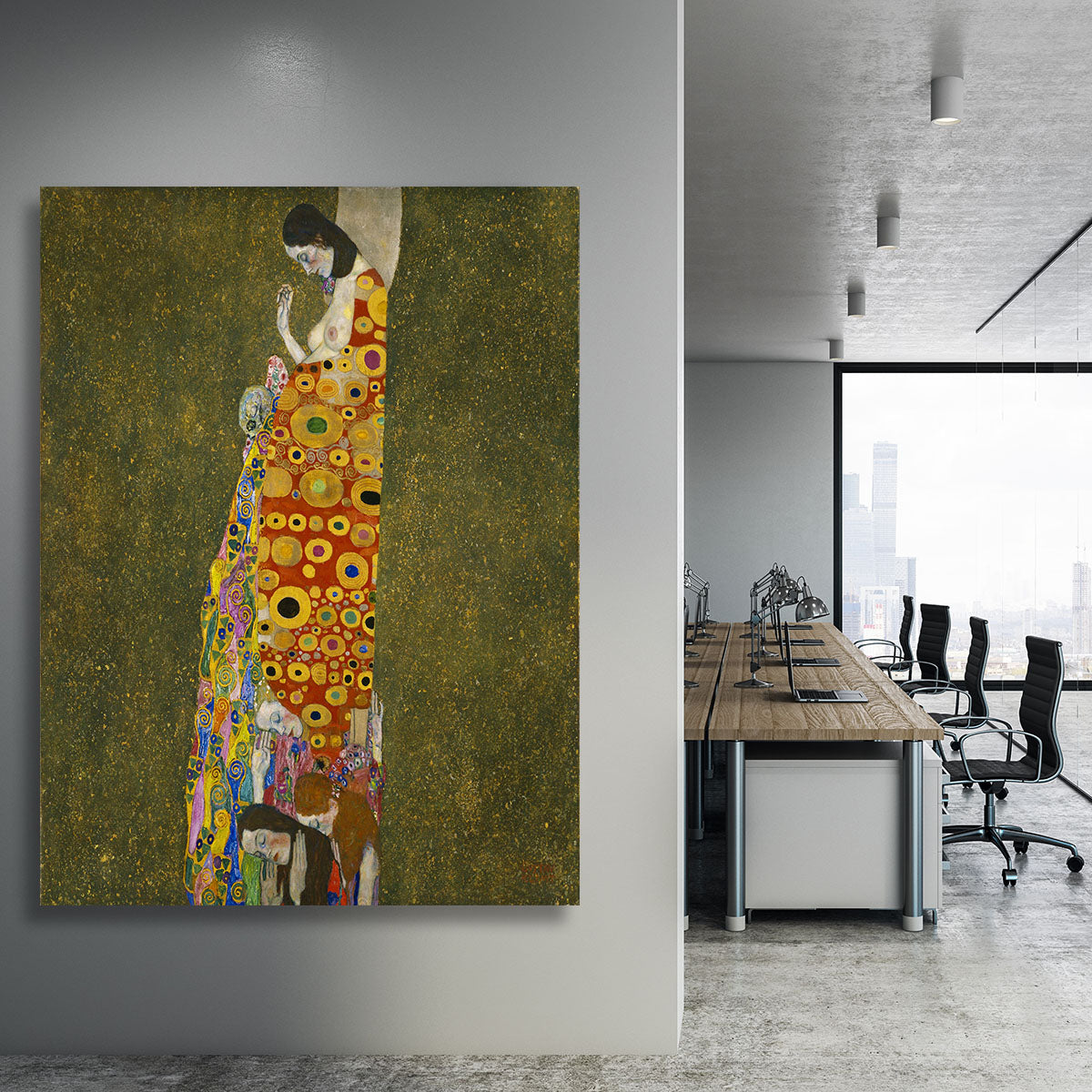 Hope II by Klimt Canvas Print or Poster - Canvas Art Rocks - 3