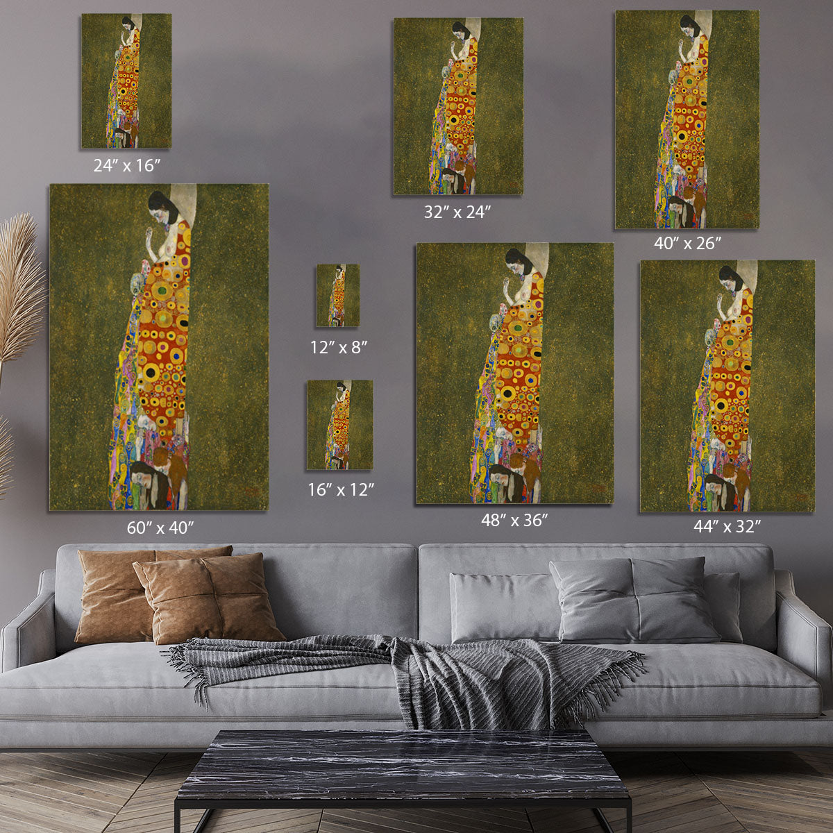 Hope II by Klimt Canvas Print or Poster - Canvas Art Rocks - 7