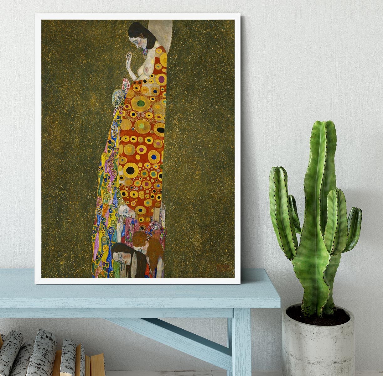 Hope II by Klimt Framed Print - Canvas Art Rocks -6