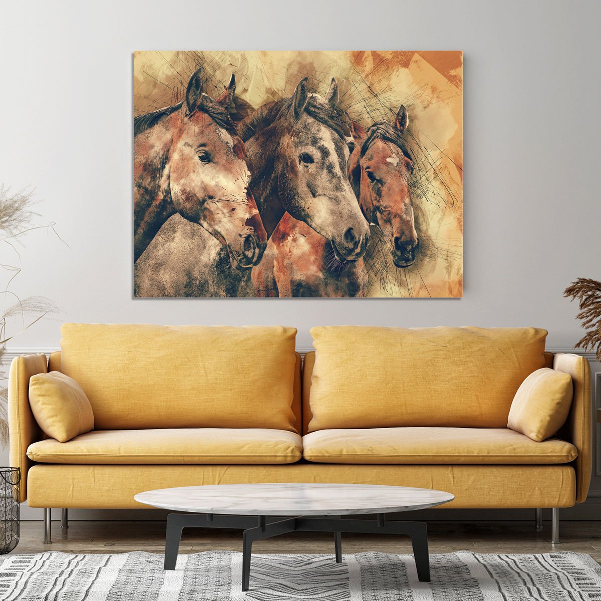 Horse Painting Canvas Print or Poster