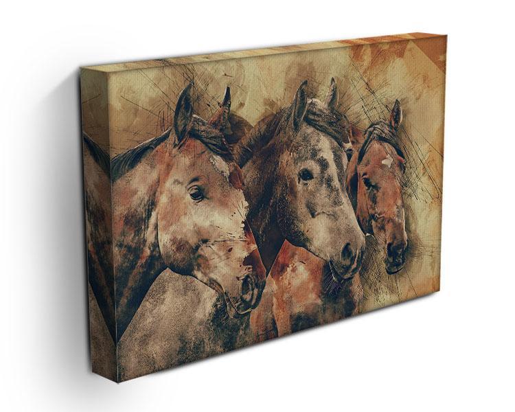 Horse Painting Canvas Print or Poster - Canvas Art Rocks - 3