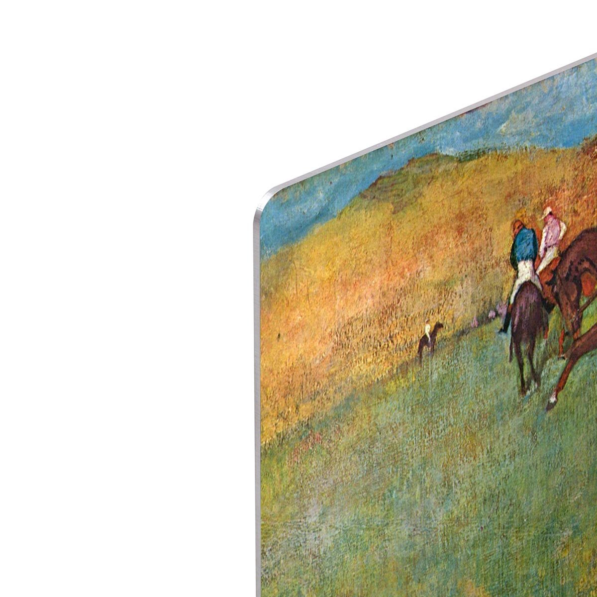 Horse race before the start by Degas HD Metal Print - Canvas Art Rocks - 4