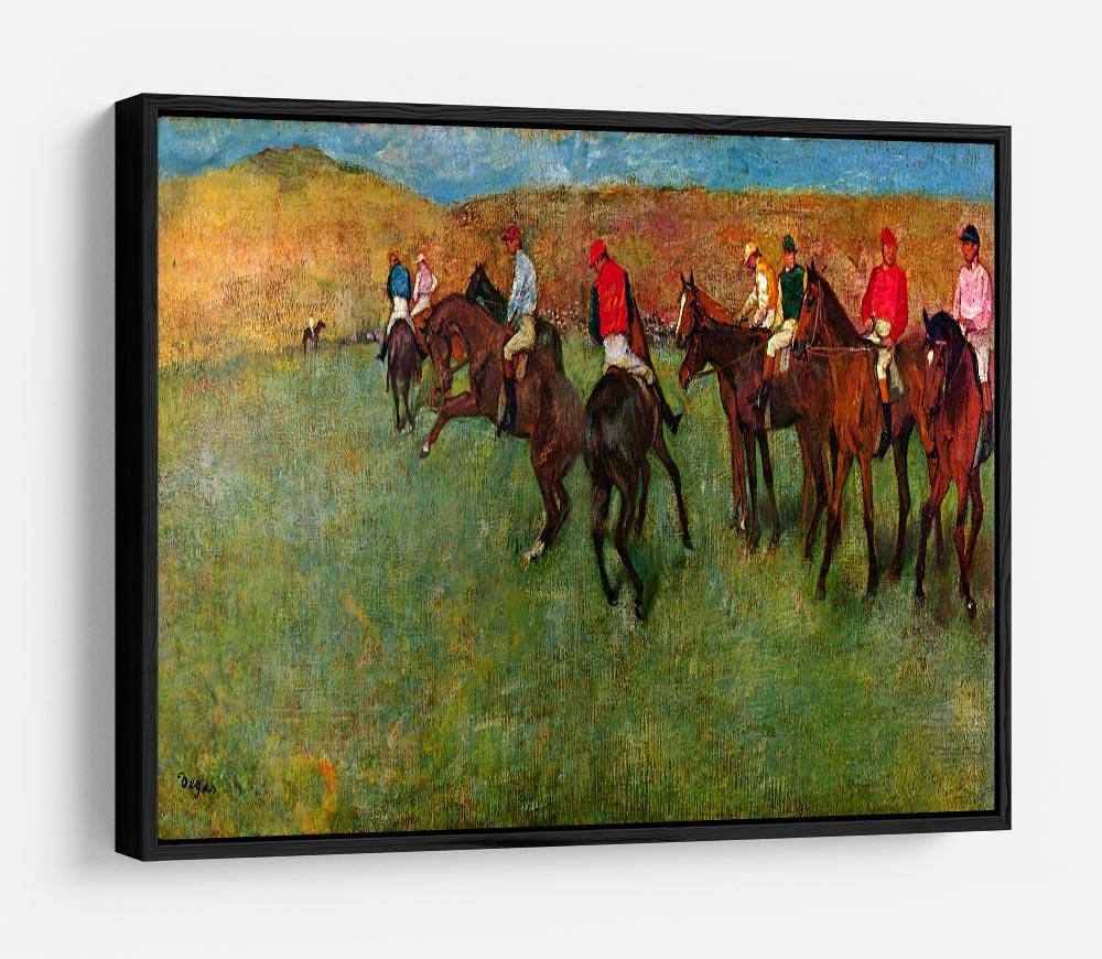 Horse race before the start by Degas HD Metal Print - Canvas Art Rocks - 6