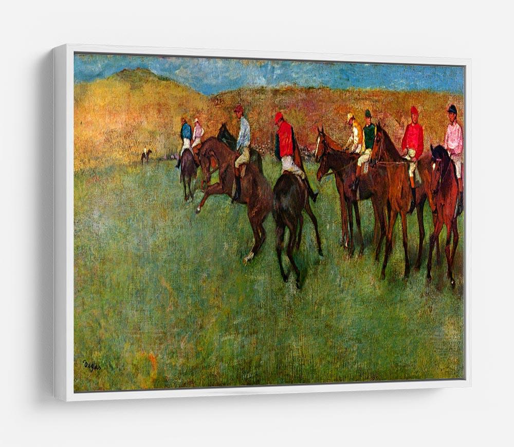 Horse race before the start by Degas HD Metal Print - Canvas Art Rocks - 7